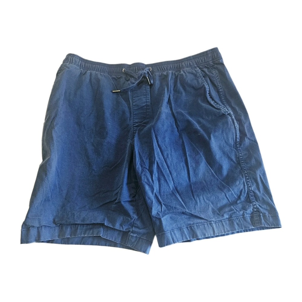 Gap Mens Pull-On Shorts Navy Blue Elastic Waist Drawstring Size Large